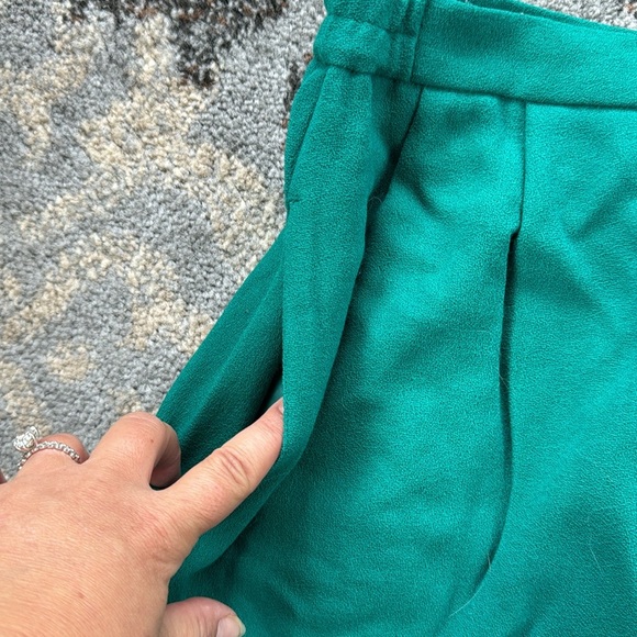 Vintage Morgan Miller Wool Blazer Skirt Suit Set Green 14 - Picture 10 of 13